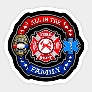 ALL IN THE FAMILY Sticker